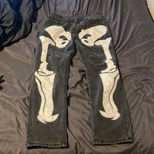 Shien Skeleton Straight Leg Jeans